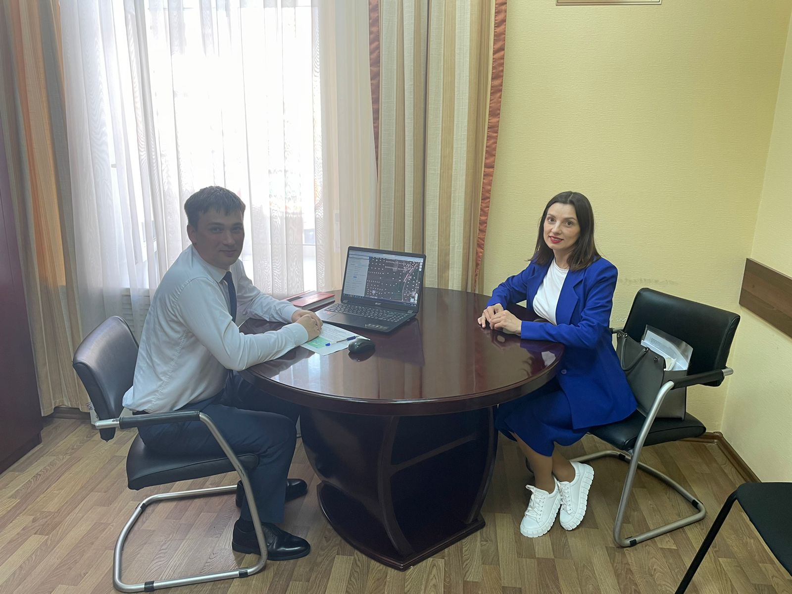 Встреча с начальником отдела сопровождения инвестиционных проектов Инвестиционного агентства Тюменской области Александром Бобровым